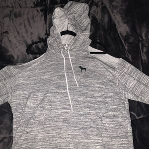 Pink long sleeve shoulder cut out size L